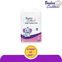 Bambino Cotton 60'lı Bebek Temizleme Pamuğu