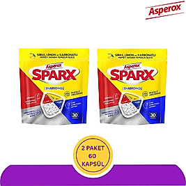 Asperox Sparx Diamond Bulaşık Makinesi Kapsül 30'lu 2 Adet (60 Kapsül)
