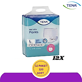 Tena Proskin Pants Ekstra 6 Damla Büyük Boy Large 120 Adet Emici Külot