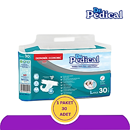 Dr. Pedical Belbantlı Yetişkin Hasta Bezi Büyük (L) 30 Adet