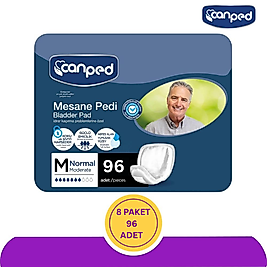 Canped Erkek Mesane Pedi Orta (M) 96 Adet (8x12)