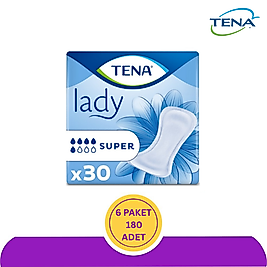 TENA 5 Damla Lady Super Mesane Pedi - 180 Adet