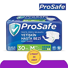 Prosafe Belbantlı Yetişkin Hasta Bezi Medium (M) 30 Adet