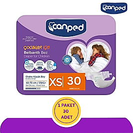 Canped Belbantlı Hasta Bezi Extra Small (XS) 30 Adet