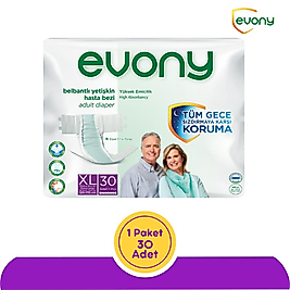 Evony Belbantlı Yetişkin Hasta Bezi Extra Büyük (XL) - 30 Adet