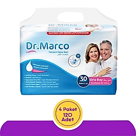 Dr. Marco Belbantlı Yetişkin Hasta Bezi Orta (M) 120 Adet (4x30)