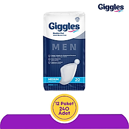 Giggles Erkek Mesane Pedi Medium 20'li (12 Paket)