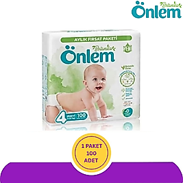 Önlem Botanika No:4 Maxi 100 Adet Bebek Bezi