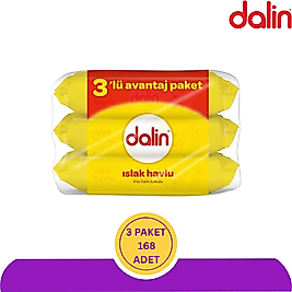 Dalin Islak Havlu 56'lı 168 Adet (3x56)