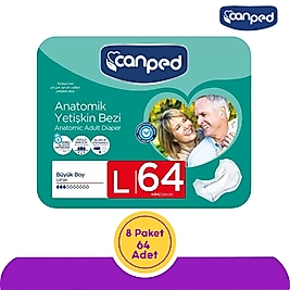 Canped Anatomik Yetişkin Hasta Ara Bezi Büyük (L) 64 Adet