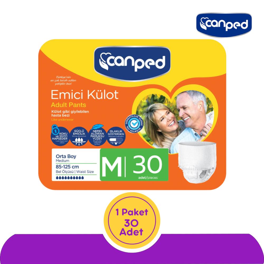 Canped Emici Külot Medium (M) 30 Adet