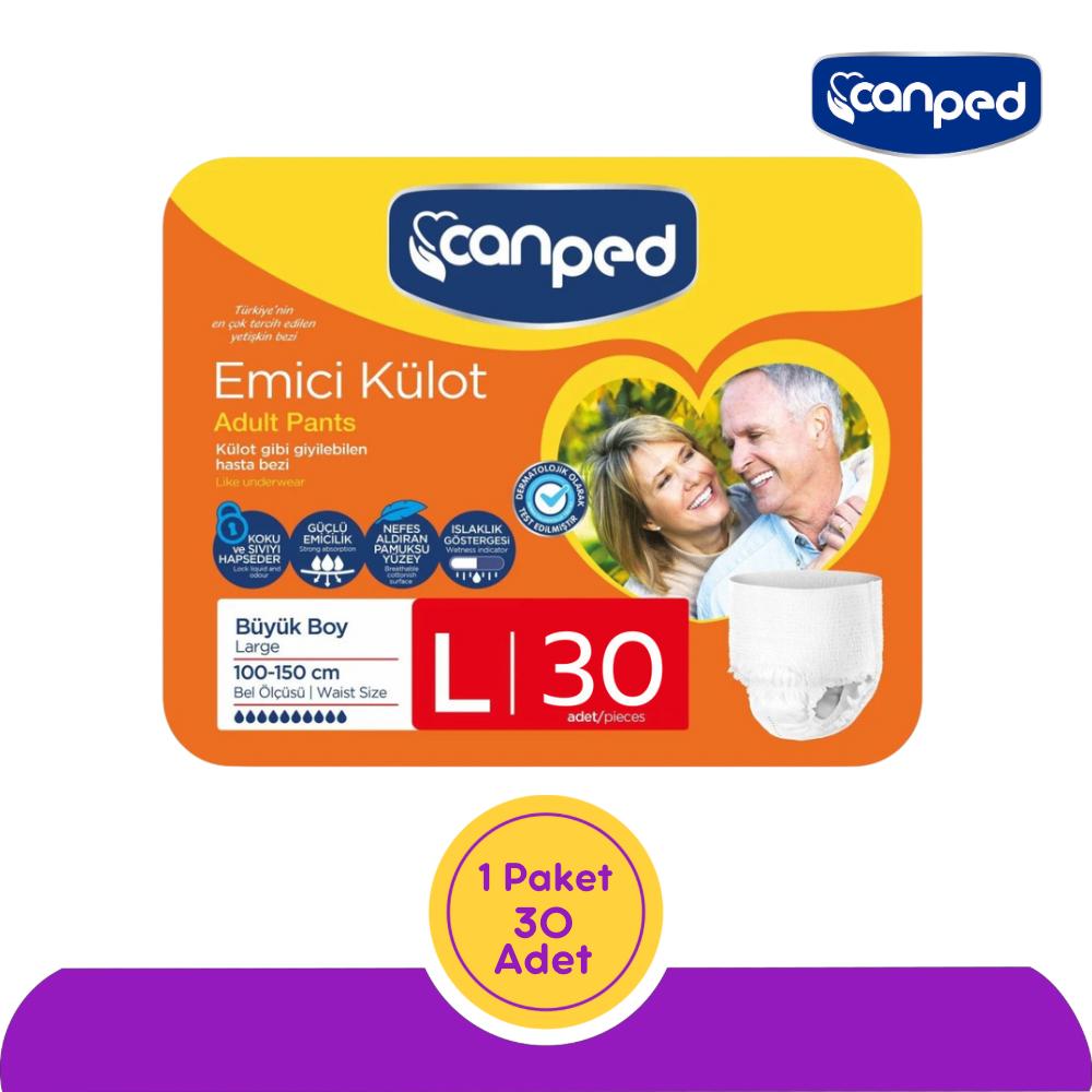 Canped Emici Külot Large (L) 30 Adet