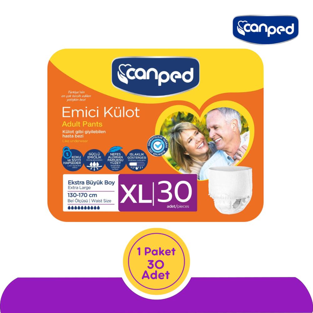 Canped Emici Külot Extra Large (XL) 30 Adet