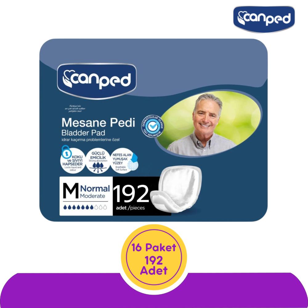 Canped Erkek Mesane Pedi Orta (M) 192 Adet (16x12)