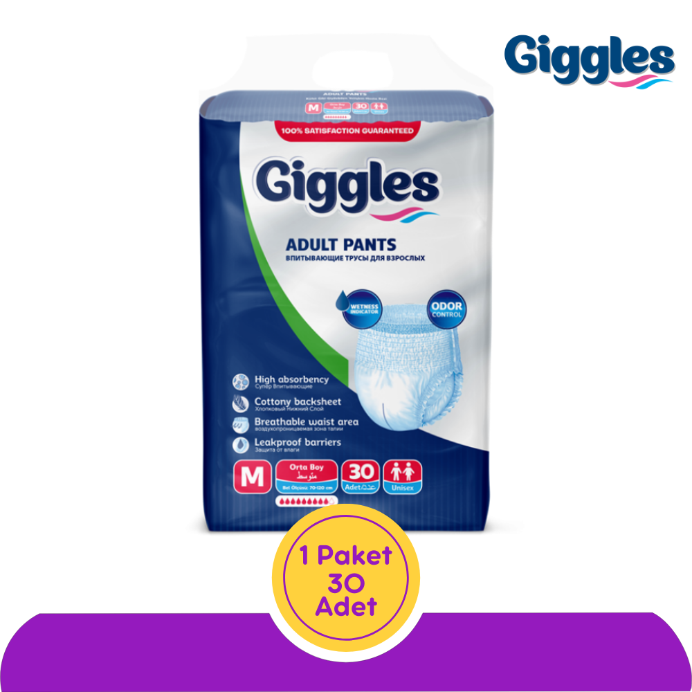 Giggles Emici Külot Hasta Bezi Orta (M) 30 Adet