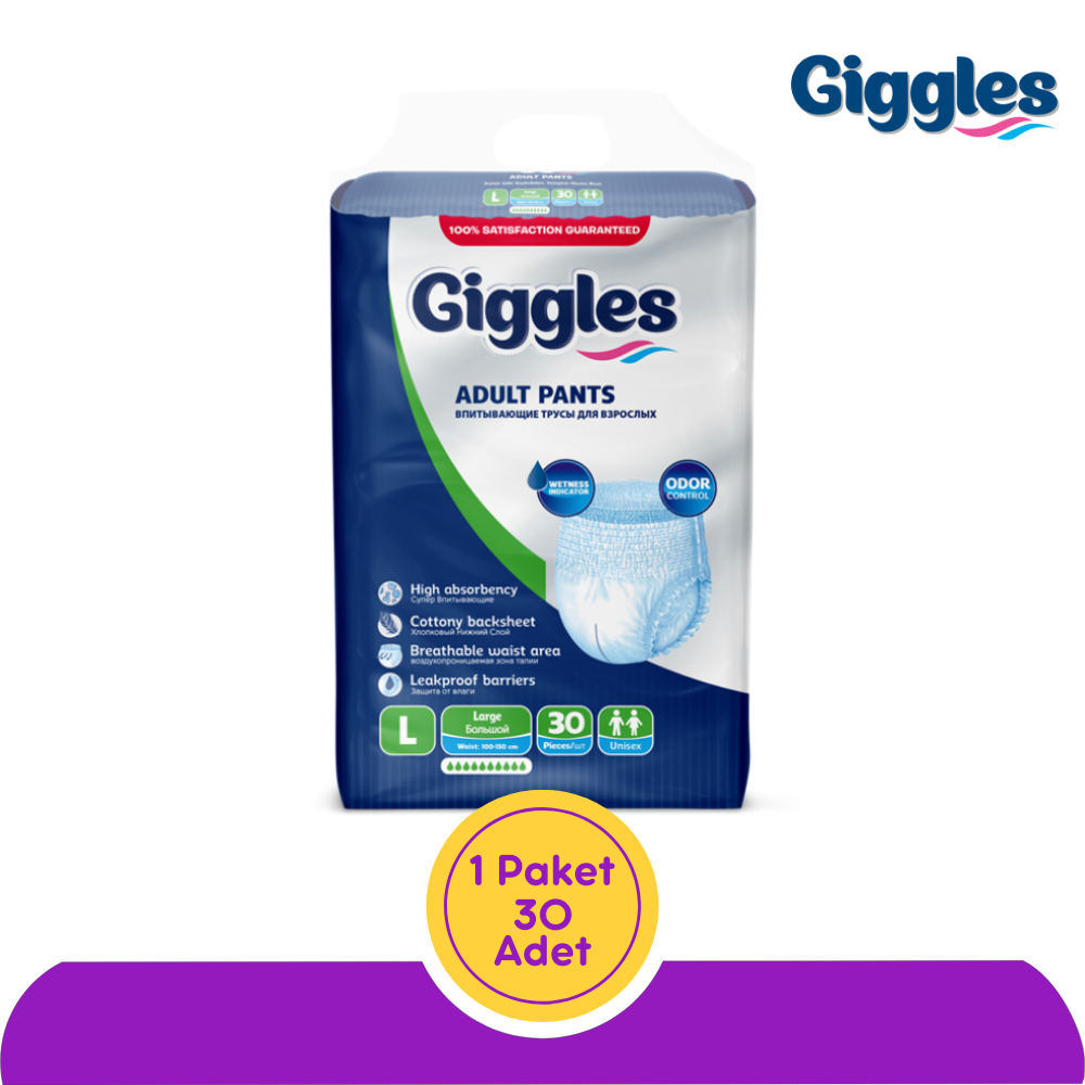 Giggles Emici Külot Hasta Bezi Büyük (L) 30 Adet