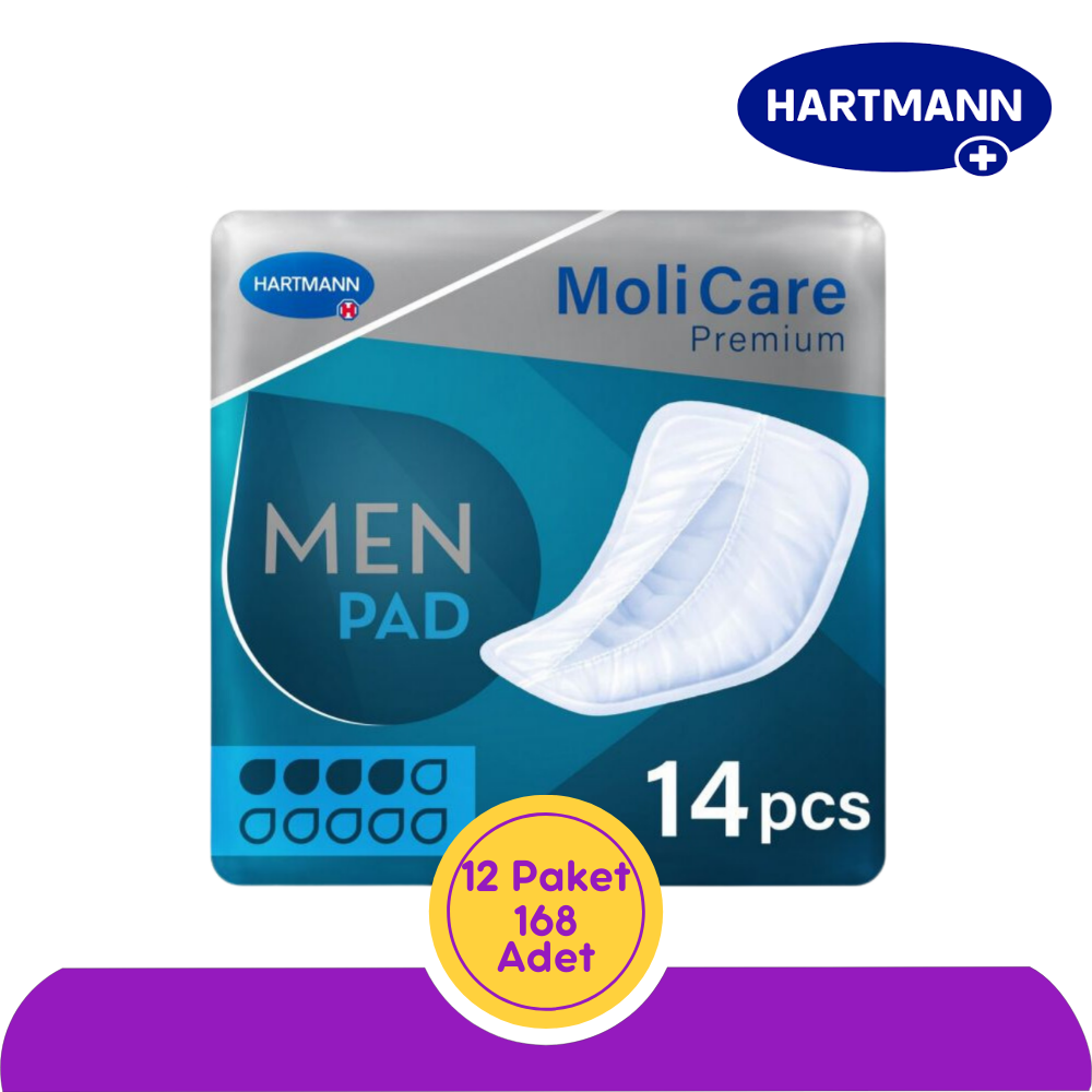 Hartmann MoliCare Men Pad Erkek Mesane Pedi 4 Damla 14'lü (12 paket)