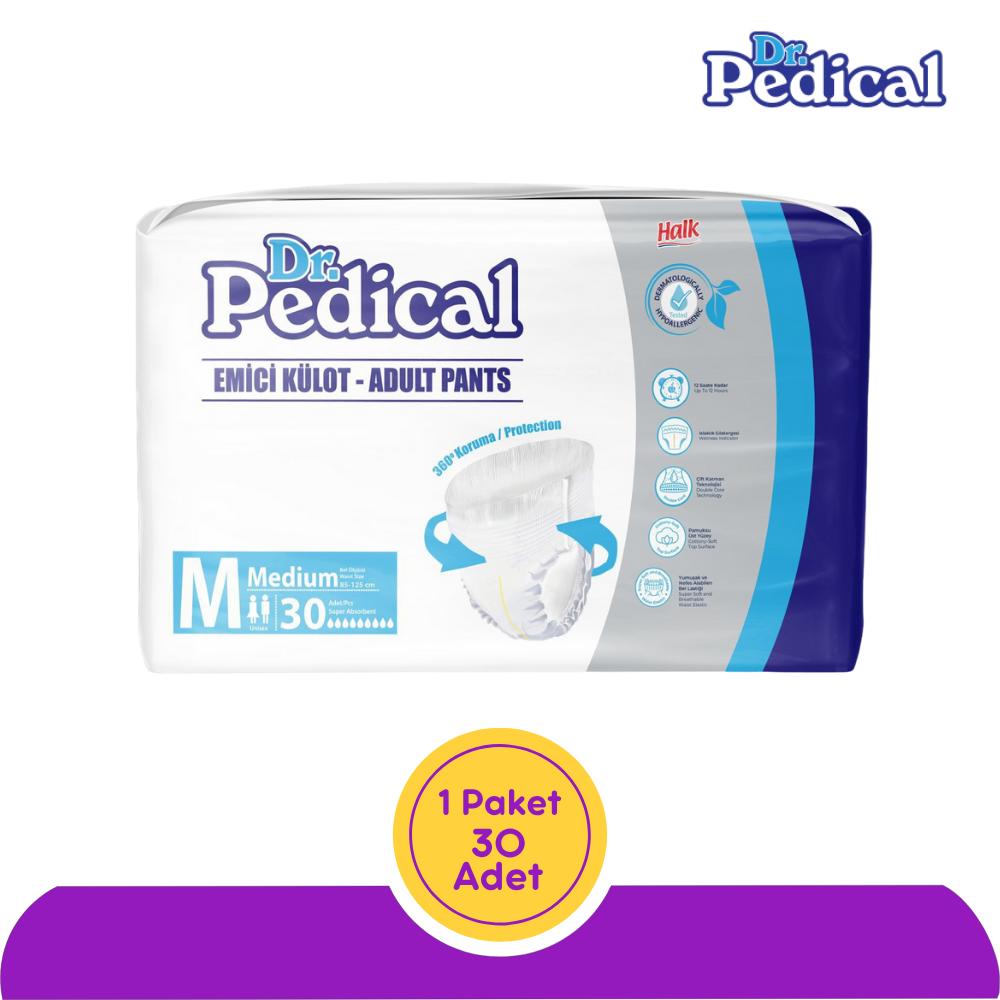 Dr. Pedical Emici Külot Hasta Bezi Orta Boy(M) 30'lu 30 Adet