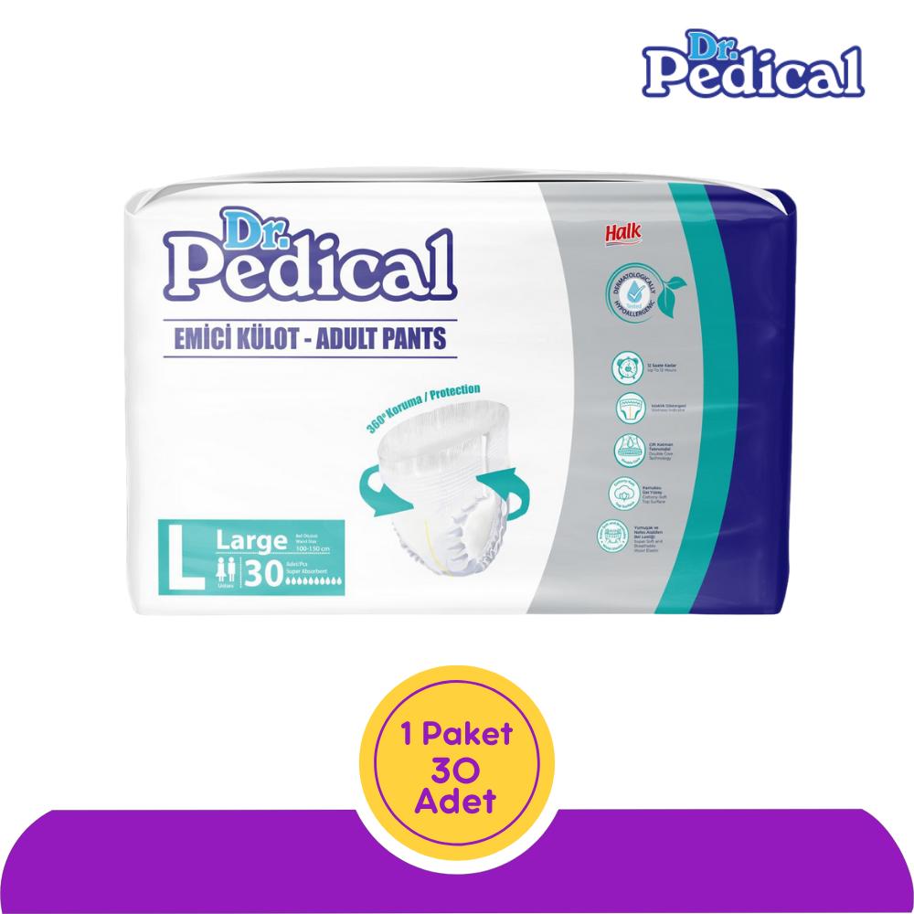 Dr. Pedical Emici Külot Hasta Bezi Büyük Boy(L) 30'lu 30 Adet