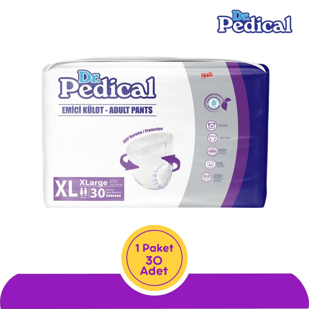 Dr. Pedical Emici Külot Hasta Bezi Extra Büyük Boy(XL) 30'lu 30 Adet