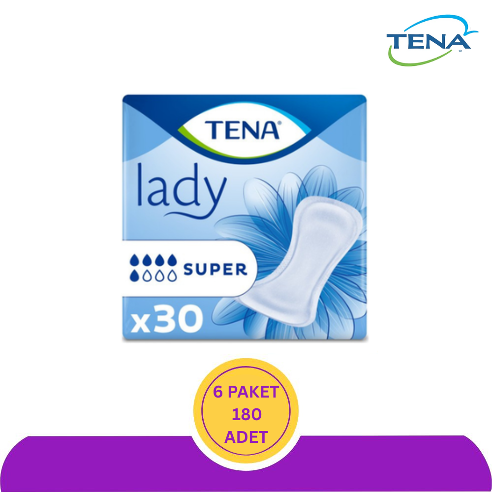 TENA 5 Damla Lady Super Mesane Pedi - 180 Adet