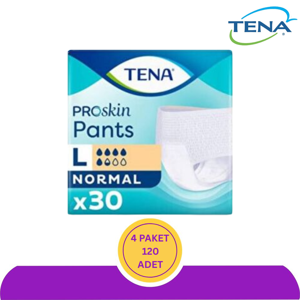 TENA ProSkin Pants Normal 5.5 Damla Emici Külot Orta (L) 120 Adet (4x30)