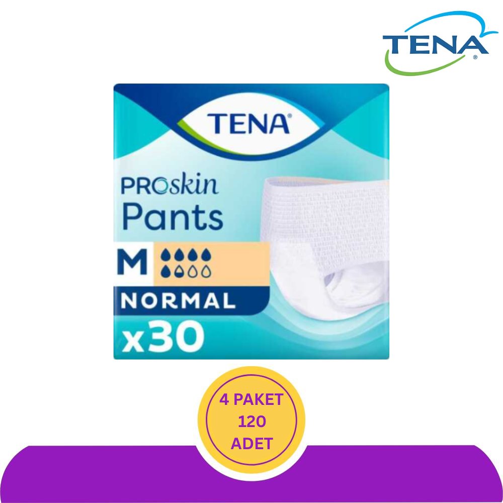 TENA ProSkin Pants Normal 5.5 Damla Emici Külot Orta (M) 120 Adet (4x30)