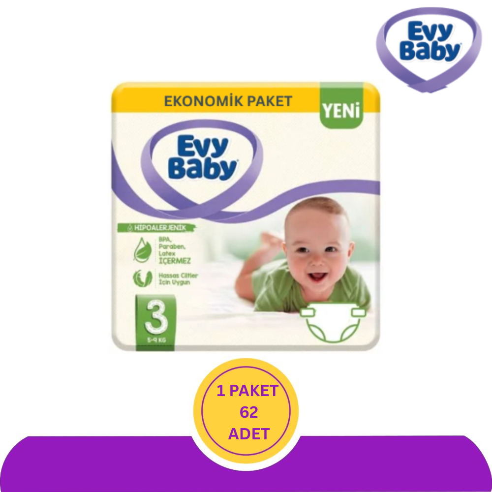 Evy Baby No:3 Midi Bebek Bezi 62'li