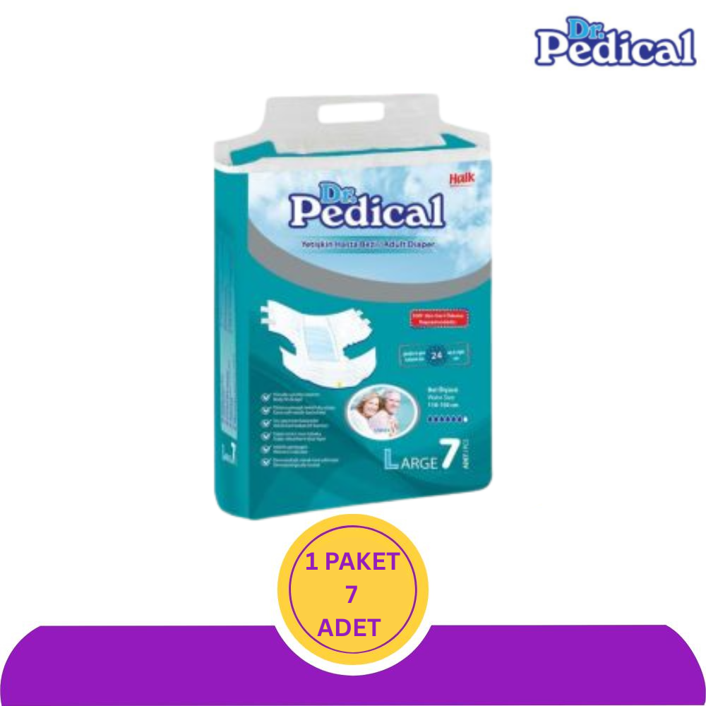 Dr. Pedical Belbantlı Yetişkin Hasta Bezi Orta (L) 7 Adet
