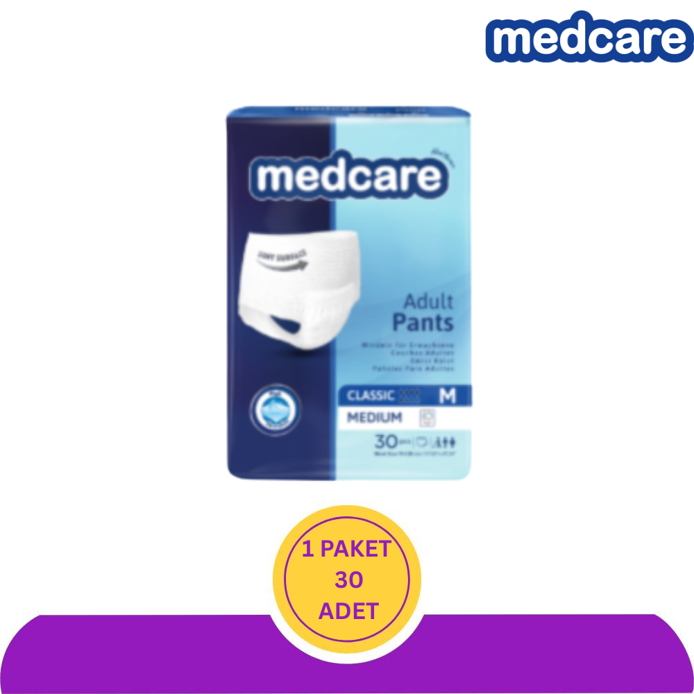 Medcare Emici Külot Yetişkin Hasta Bezi Medium (M) 30 Adet