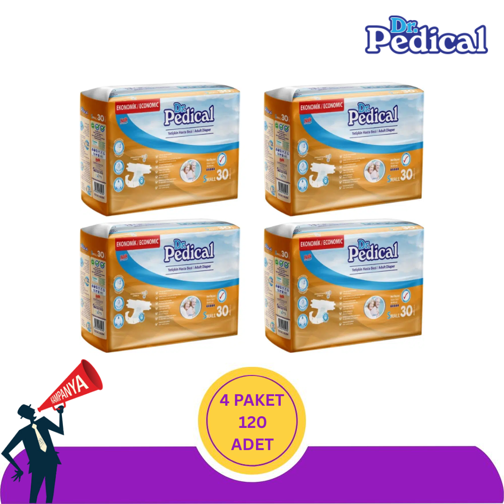 Dr. Pedical Belbantlı Hasta Bezi S-Small Beden 120 Adet