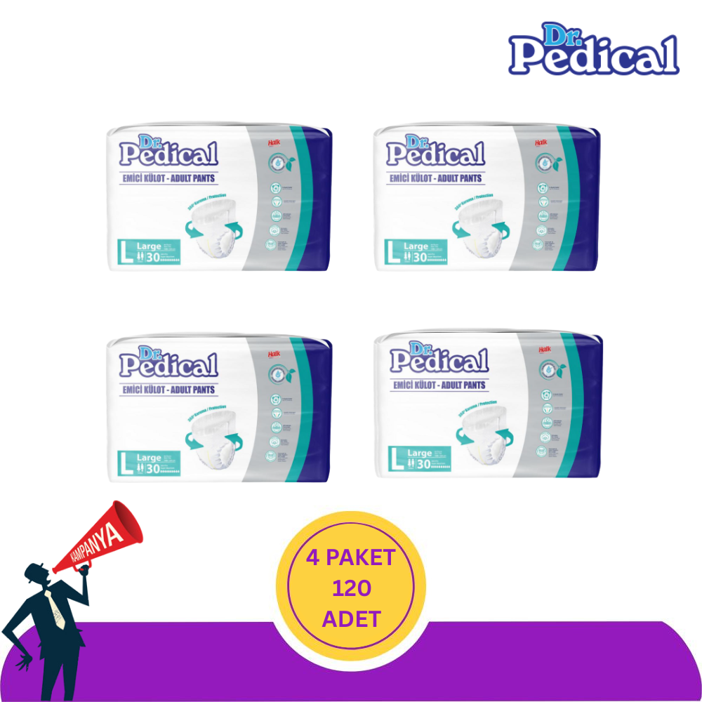 Dr. Pedical Emici Külot L-Large Beden 120 Adet