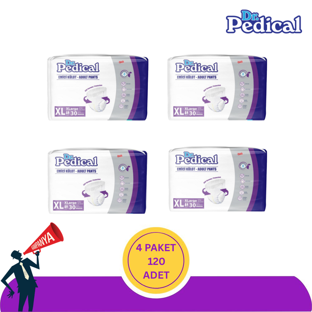 Dr. Pedical Emici Külot XL-Extra Large Beden 120 Adet