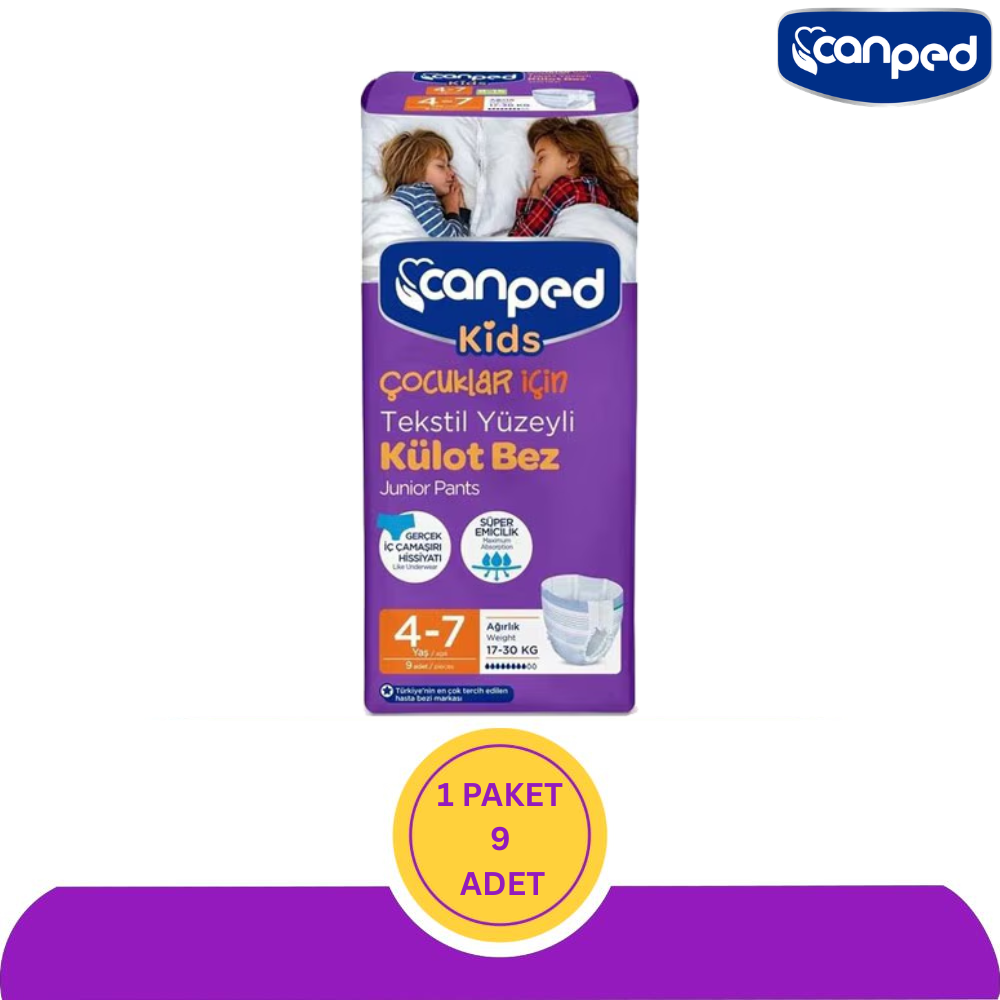 Canped Kids Külot Bez 4-7 Yaş 9 Adet