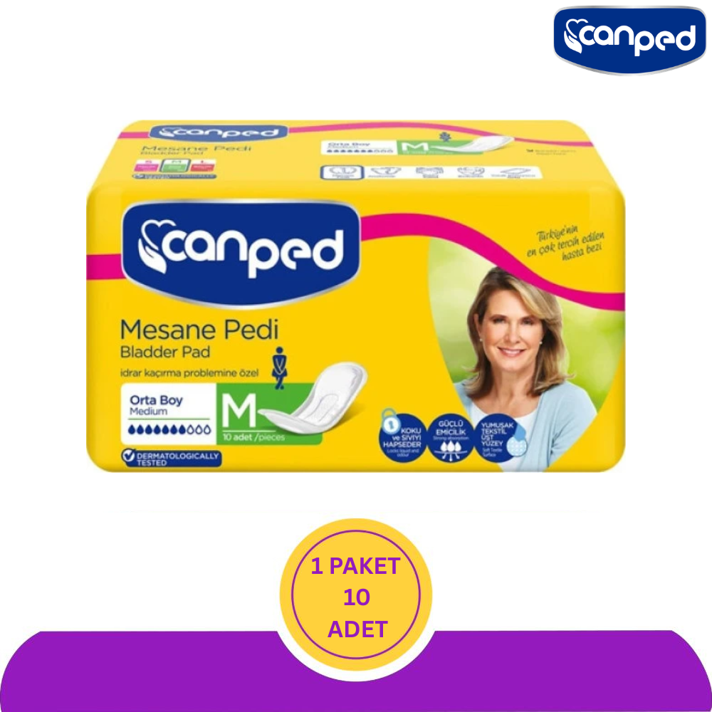 Canped Mesane Pedi Orta Boy M 10'Lu