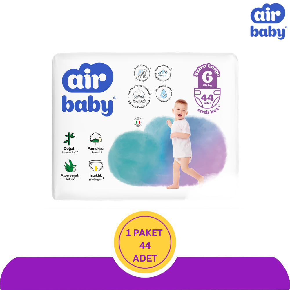 Air Baby Bebek Bezi Jumbo 6 Numara X Large 44'lü
