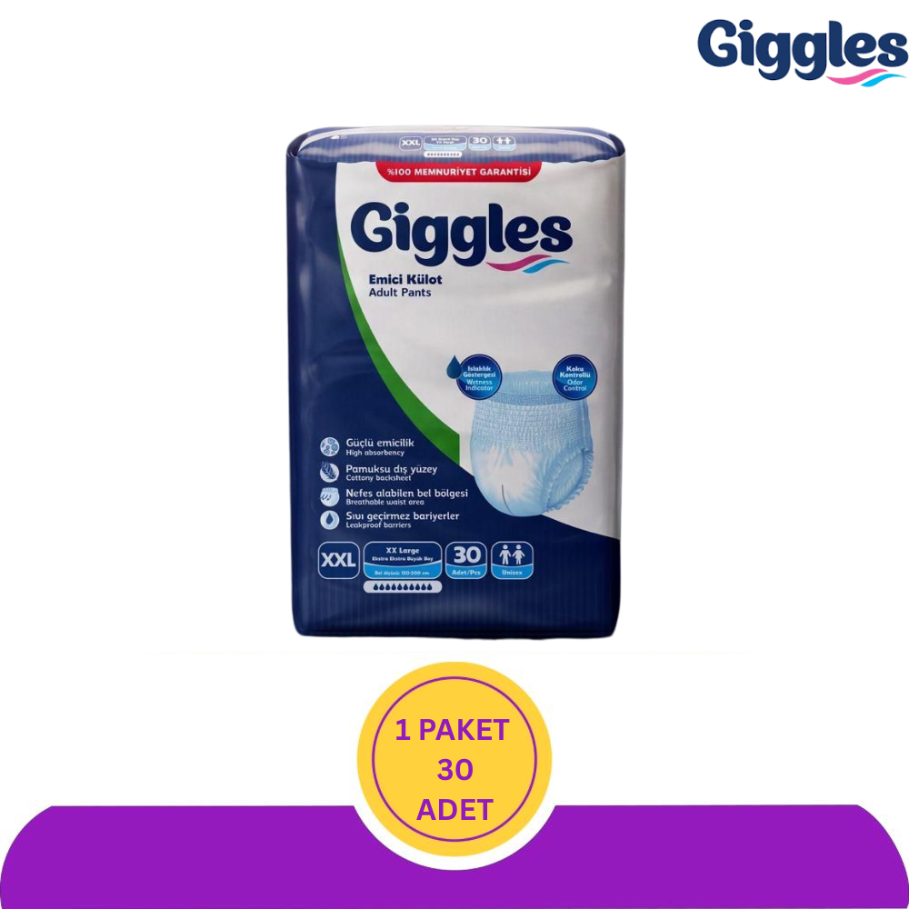 Giggles Yetişkin Emici Külot XXLarge 30 lu