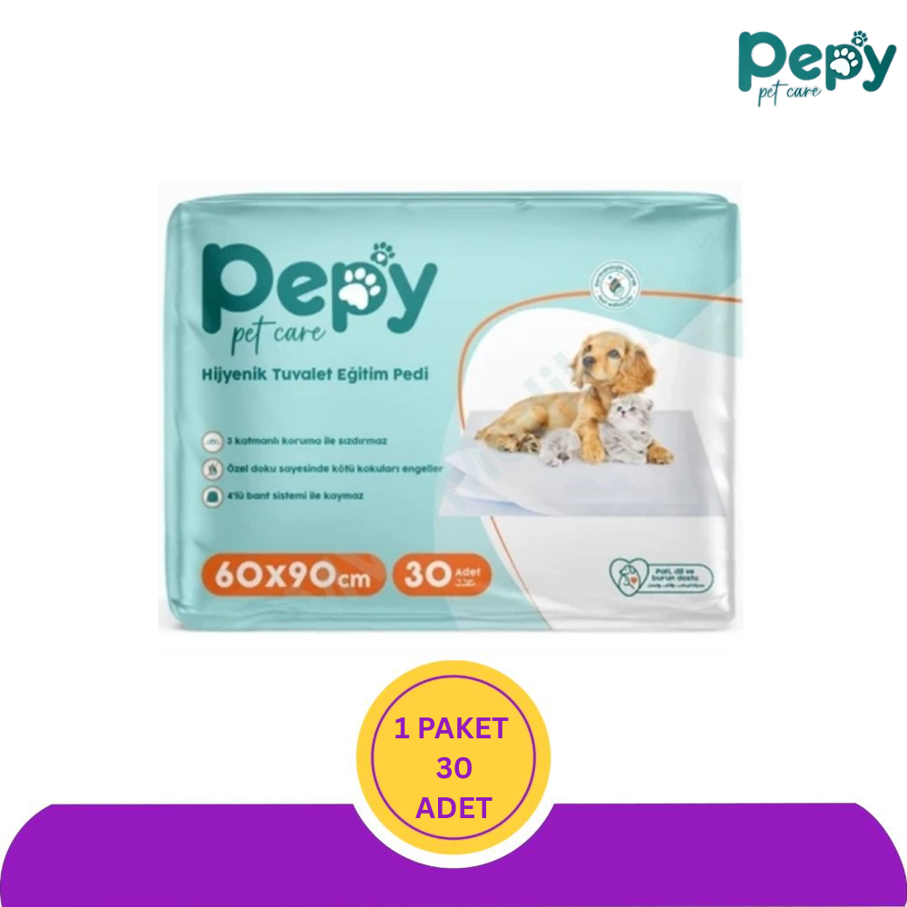 Pepy 60x90cm 30 Evcil Hayvan Tuvalet Eğitim Pedi