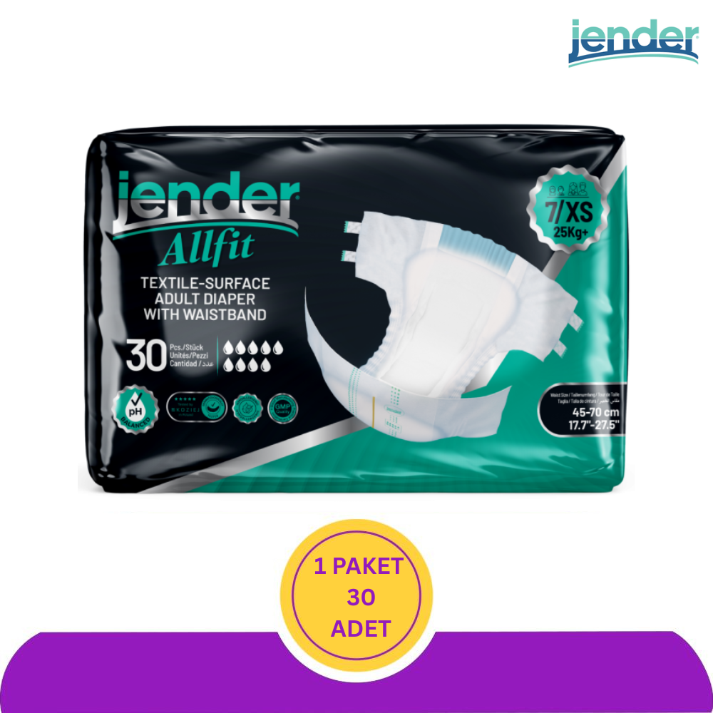 Jender Bel Bantlı Hasta Bezi Xs 30'Lu