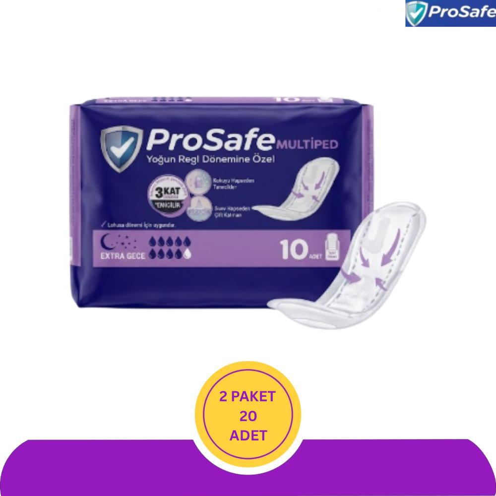 Prosafe Multiped Yoğun Büyük Boy 20 Adet Mesane Pedi