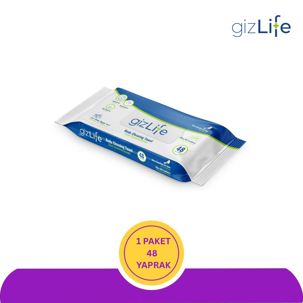 Gizlife Vücut Temizleme Havlusu 48'li